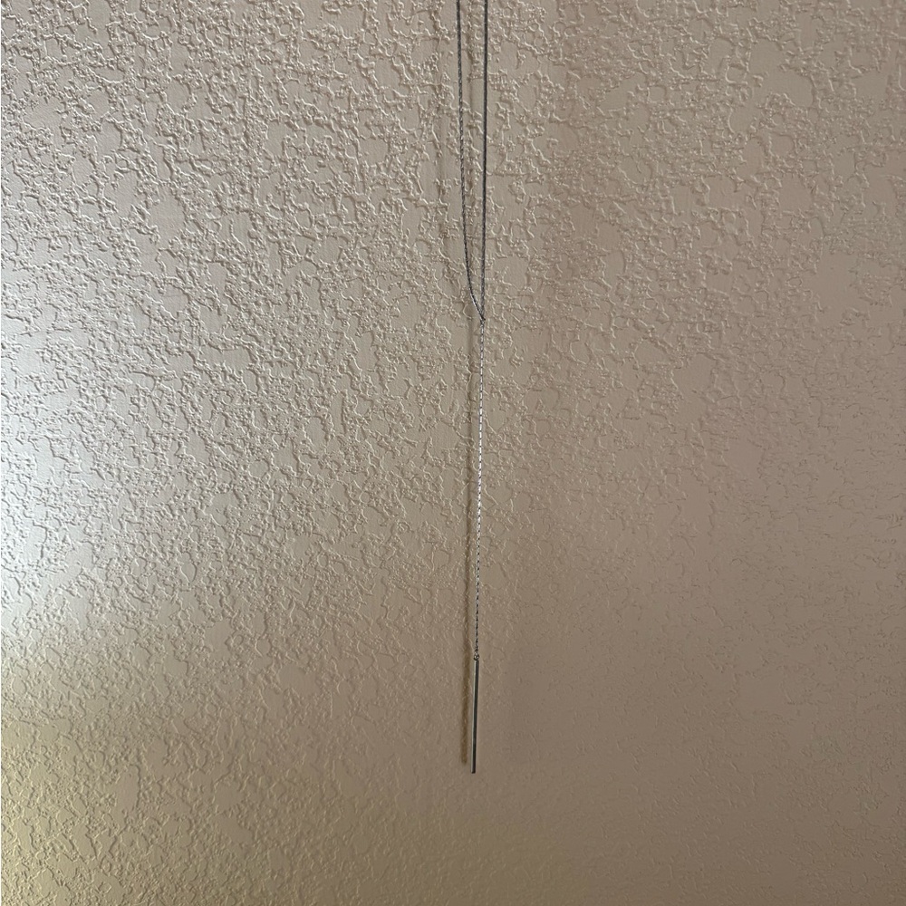 Delicate Silver Bar Necklace - Minimalist